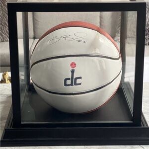 Bradley Beal Autographed Official Washington Wizards NBA Basketball Glass Case